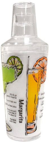 Norpro Sunrise Cocktail Shaker with Strainer, 18 ounces