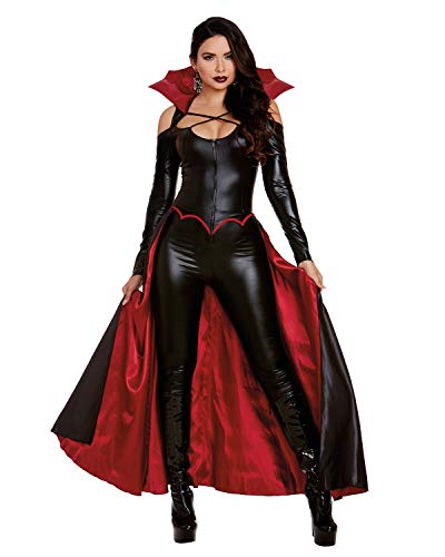 Dreamgirl Women's Princess of Darkness, Black/Red, X-Large