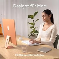 Logitech Wave Keys und Lift vertikale Maus – Ergonomisches Bundle – kabellose Tastatur mit gepolsterter Handballenauflage und vertikale kabellose Maus – Bluetooth, Multi-OS, Windows/Mac – Ansicht 2