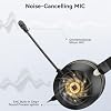 Wireless Headset with Mic for Work, Bluetooth Headset with Microphone (Noise Cancelling & Mute Button), Wireless Headphones with Mic for Work from Home/Office/PC/Call Center/Computer/Laptop/Teams/Zoom