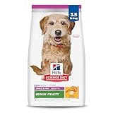 Hill's Science Diet Adult 7+ Senior Vitality Small & Mini Dry Dog Food, Chicken & Rice, 3.5 lb. Bag