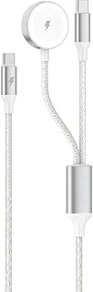 PD 100W Destekli Naylon Örgülü Kablo, Çoklu Şarj Kablosu USB C to C/Yıldırım/Manyetik Saat, iPhone, iPad, MacBook, Galaxy ile Uyumlu