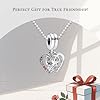 Annmors Charms Friends are Family de Argent Sterling 925 Femmes Perles Charme Fille Pendentif Breloque Compatible pour Européen Bracelets & Collier #3