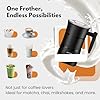 Straame Electric Milk Frother – Professional Automatic Foam Maker for Lattes, Cappuccinos & Hot Chocolates, Stainless Steel, Whisk & Froth in Seconds, Versatile Modes – Ideal for Home & Office Use