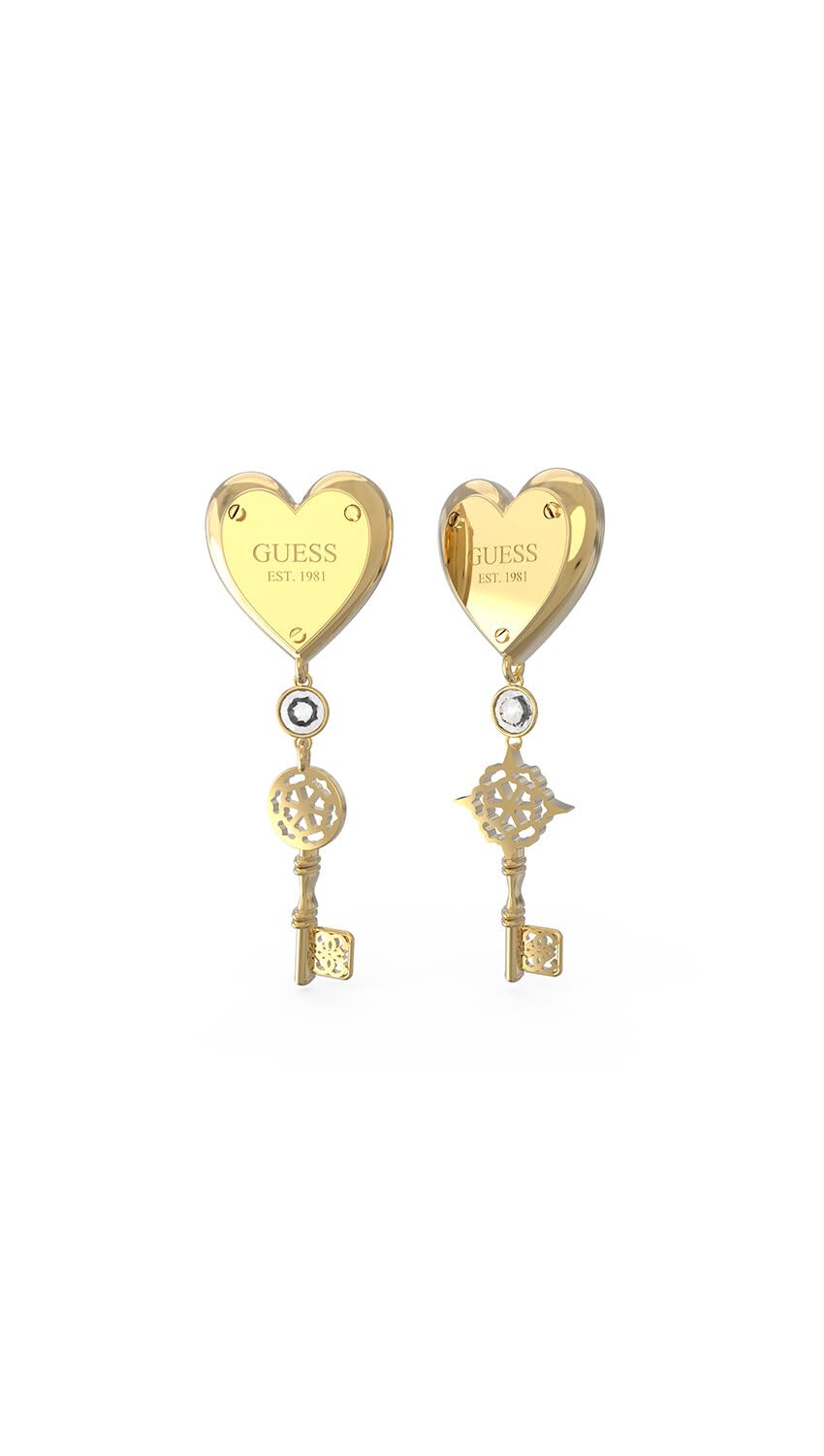Boucles d'oreilles créoles en acier inoxydable GUESS pour femme