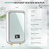 Tankless Water Heater Electric 9000W Instant Hot Water Heater Under Sink, Point of Use Water Heaters with Digital Display for Kitchen Bathroom