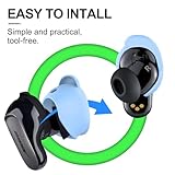 [3 Pairs] Ear Tips Cover for Bose QuietComfort Earbuds II (2022) &Bose QuietComfort Ultra Earbuds (2023), Silicone Sport Ear Hook Cover, Anti-Slip Replacement Eartip Accessories (S,M,L) (Black) - Image 4