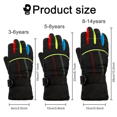 Kids Snow Gloves - Winter Waterproof Mittens for Girls3