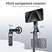 Ultra-Compact Desk Magnetic Phone Tripod Stand - Foldable Mini Portable Tripod for Phone, Pocket-Size, 4-in-1 Multifunctional 360 Rotation Short Selfie Stick & Wireless Remote for Travel Essentials