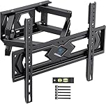 PERLESMITH TV Wall Bracket, Swivel Tilt Wall Mount for 26-70 Inch Flat & Curved TVs up to 45kg, Max. VESA 400x400mm