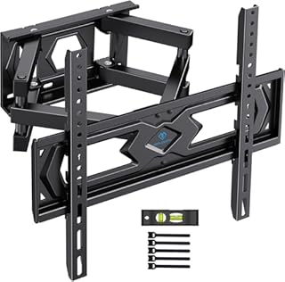 PERLESMITH Supporto da parete per TV, orientabile e inclinabile, per TV o monitor da 26-70 pollici, fino a 45 kg, VESA 400 x 400 mm