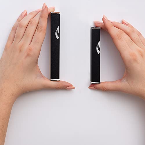 Suri Mezuzah Cases - Contemporary Messianic Mezuzah Shin In Black - 4" Small Mezuzzah Judaica Gifts - Includes A Non Kosher Jewish Scroll - Jewish Gifts Box And Mezuzah Adhesive For Easy Installation #TOP5