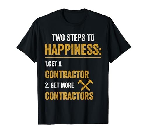 Contratista General Construcción Manitas Constructor Camiseta