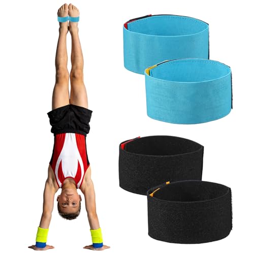 YELARXI Gymnastics Sticky Toes Ankle Straps Kit 2Pairs Blue/Black by YELARXI - Used condition - US$10.81