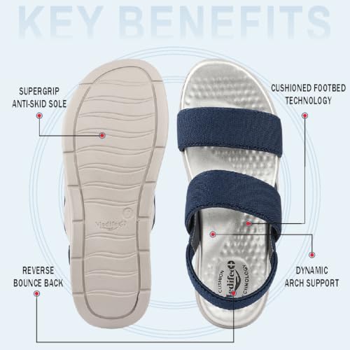 Image of Medifeet Women's Dual Strap Fashion Sandals