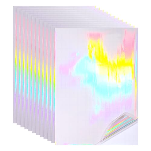 Papier autocollant holographique PATIKIL film stratifié imperméable anti rayures x12