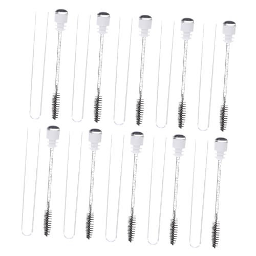 BIUDECO Fashion Eyelash Brush Set 10pcs Small Mascara Wands Eyebrow Makeup Brush for Women Girls Natural Makeup Tool