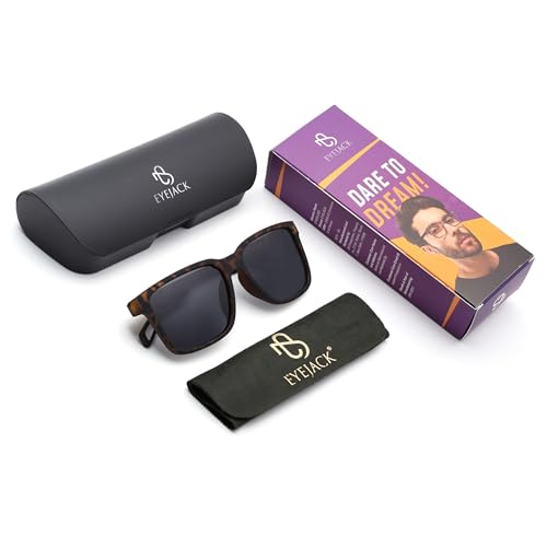 Image of EYEJACK by Voyage UV Protected & Polarized Square Sunglasses for Men & Women