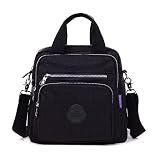Mochila Impermeável Feminina Escolar Fashion,bolsa transversal feminina Preto