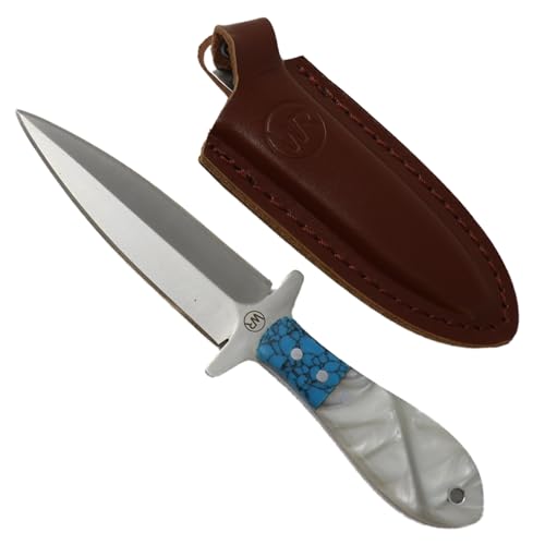WHISKEY BENT HAT CO. Vaquero Dagger Traditional Fixed Blade Knife 440C Stainless Steel 3.5