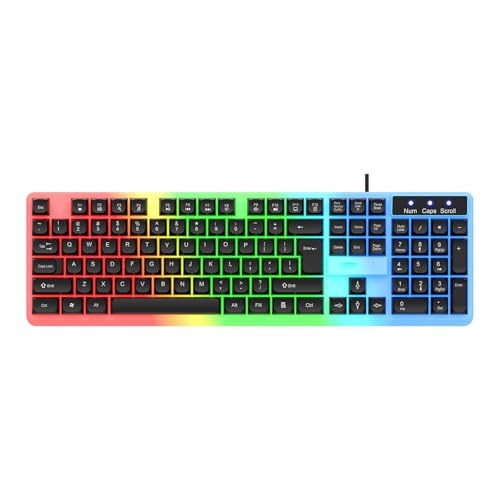 Clavier mécanique à LED hot-swap avec lumières ajustables 104 touches