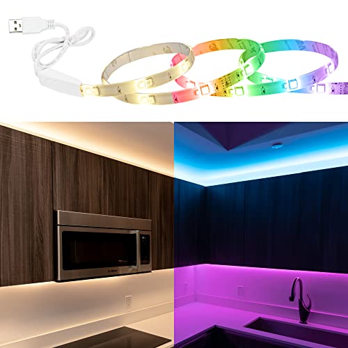 Tira LED Smart TrueColor RGBW USB 2M Control Bluetooth miniatura 1