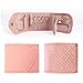 emissary Small Jewelry Travel Case Organizer for Necklace, Earrings, Rings, Bracelet, Jewelry Storage, Earring Storage, Necklace Storage, Valentines Day Gifts Pouch Bag Accessories for Travel (Pink)