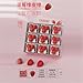 9PC-Creative Personalized Grape Straw Berry-Shaped Rubber Rubbing Students Student Study Test Classroom Stationery-(Strawberry)