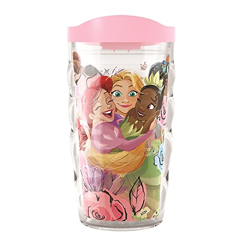 Tervis Disney - Princess Group Hug Made in USA Double Walled Insulated Tumbler Cup Keeps Drinks Cold & Hot, 10oz Wavy, Classic