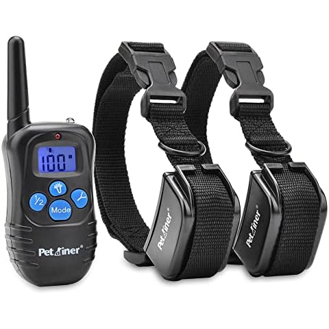 Petrainer PET998DRB2 Dog Training Collar with Remote for 2 Dogs, Rechargeable Waterproof Dog Remote Collar with Beep, Vibration and Static Electronic Dog Collar, 1000 ft Range Cover