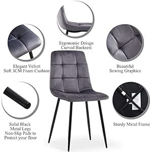 5piecestablesetfor4oblongimitationwoodtableforhomeofficemidcenturytuftedaccentchairupholsteredlivingroomchairvelvetwithbackrestformeetingroomreadingroom Urban Country Home Decor 5 pieces table set for 4oblong imitation wood table for home officemid century tufted accent chair upholstered living room chair velvet with backrest for meeting roomreading room urban country home decor