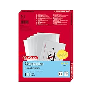 Herlitz Aktenhülle A4 Standard, 100er Packung