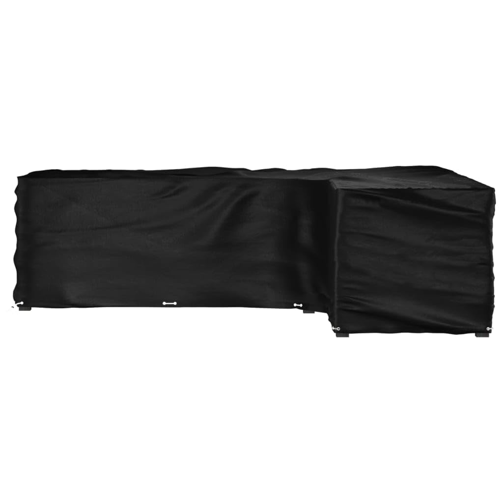 Wasserfeste UV-beständige Gartenmöbel-Abdeckung aus Polyethylen, 285x220x80 cm, mit Aluminiumösen und Seil für einfache Befestigung, praktisch zusammenfaltbar