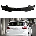 LHZPGC Auto-Heck-Dach-Splitter-Spoiler für KIA Venga 2015 Hatchback, ABS-Bodykit-Spoiler, Oberflügel-Spoilerlippe,A-Black