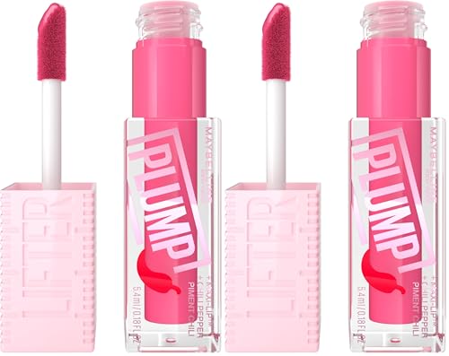 Image of Maybelline New York Lifter Plump, Plumping Lip Gloss, Pink Sting (Pack of 2)