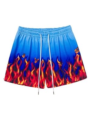 5 Inch Basketball Shorts Retro Athletic Wide Leg Summer Mens Short Graphic Workout Sports Casual with Pockets