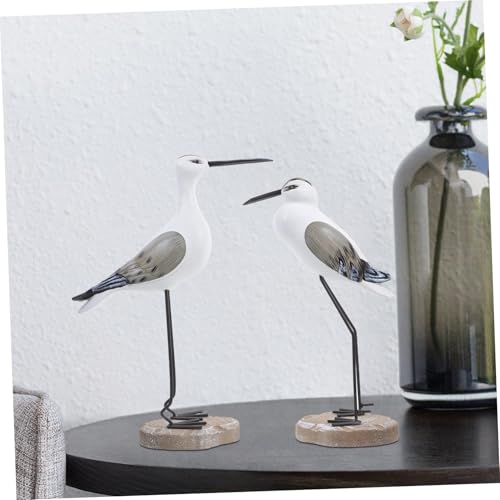 Statue de mouette bouda figurine oiseau de mer décoration intérieure