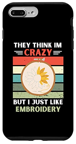 ���B���e�[�W They Think Im Crazy But I Just Like �h�J ���l �X�}�z�P�[�X iPhone 7 Plus/8 Plus �p
