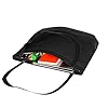 IMFAA ZIPPED Plain 10oz Strong Large(50X40X12) Cm Reusable Grocery Shopping, Fashionable Two-Tone Bags for Crafts, DIY and Creative Designs Cotton Canvas Tote Bag Pack-1 (Black 50x40x12) #4