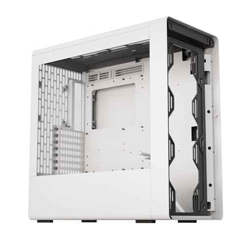 HAVN BF 360 ATX Mid Tower PC Case – Semi-Open SGCC Steel Frame, SimpliCable Cable Management, Detachable Top Bracket, Quiet Operation, Premium Steel Build – White by HAVN - Image 2