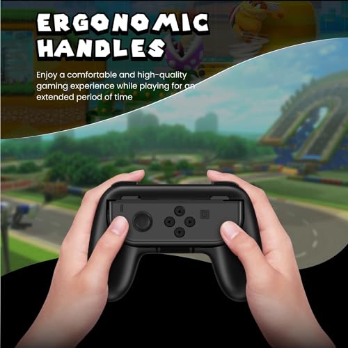 Kit accesorios Joy-Con Nintendo Switch TNP con dos empuñaduras de confort 7