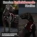 rabbitgoo Ausbruchsicheres Hundegeschirr Mittelgroße Hunde mit Griff, Anti Zug Sicherheitsgeschirr Hund Atmungsaktiv, Verstellbare Brustgeschirr, Gepolstertem Hundeweste, Panikgeschirr, Rot S