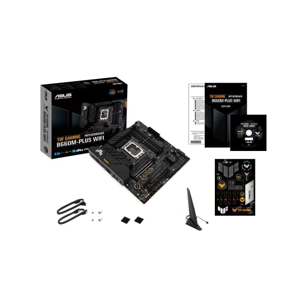 ASUS TUF Gaming B660M-PLUS WiFi - Placa Base Intel B660 (LGA 1700) mATX (VRM de 10+1 Fases, PCIe 5.0, DDR5, M.2 PCIe 4.0, Wi-Fi 6, 2.5Gb Ethernet, USB 3.2 Gen. 2x2 Tipo C, Aura Sync) - Image 4