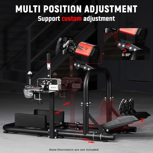 Dardoo G27 Gaming Simulator Cockpit Adjustable Compatible with Logitech G29 G920 G923,Fanatec, Thrus