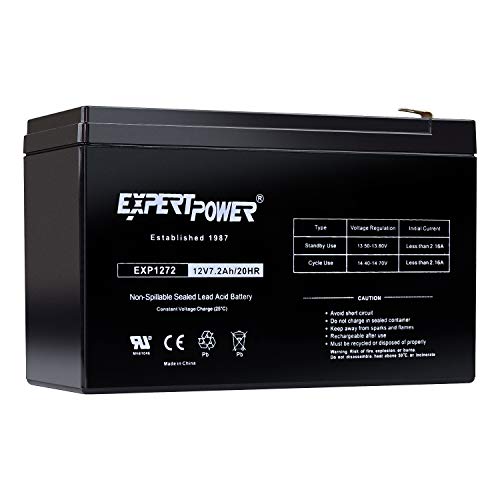 Amazon Crazy 🔥 Deals ExpertPower 12V 7.2AH Sealed Lead Acid (SLA) Rechargeable Battery for Security Alarm System With F2 Terminals  EXP1272