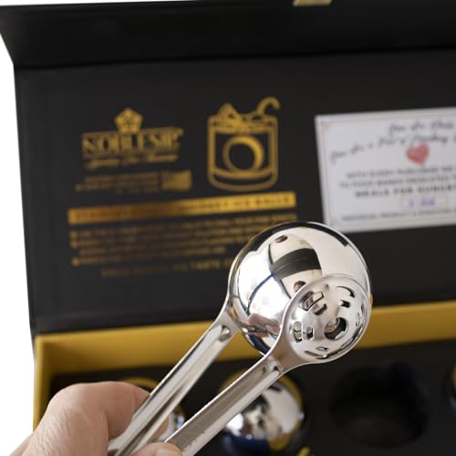 NOBLESIP® Set de 4 Bolas de Hielo de Acero Inoxidable miniatura 3