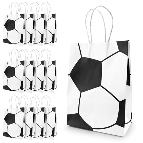 Soccer Goodie Bags, 12 Pcs, Party Favors, Candy Snack Bags