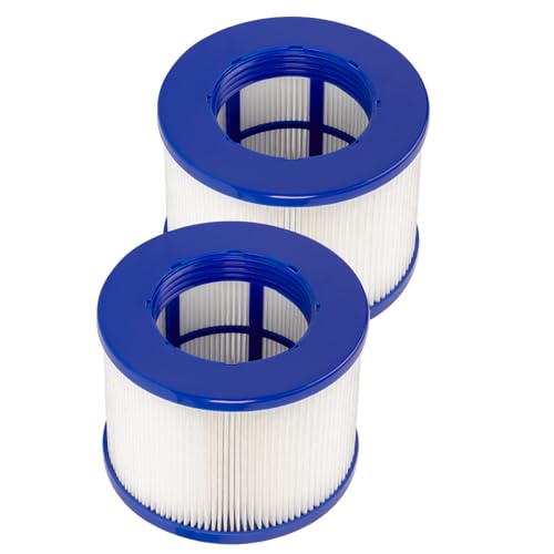 FFyan 2 pièces Cartouche de Filtre de Rechange Compatible avec Clever Spa, pour Cosy Spa Filtre, pour Filtre Spa Gonflable, Filtre 75 x 100 mm,Hot Tub Filter.