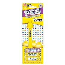 PEZ Peeps Easter Candy Dispenser Yellow Peep PEZ Dispenser with 3 PEZ Candy Refills | Easter Basket Candy, Party Favors, Grab Bags