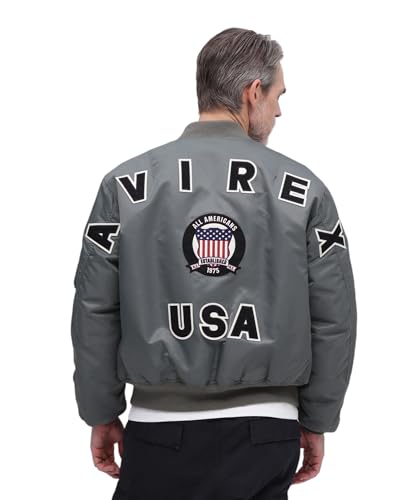 [Avirex] [ABbNX] 50th Anniversary MA-1 SIGNATURE BIG LOGO MA-1 VOl`[ rbOS Y XL 401 Z[W 783-5952019